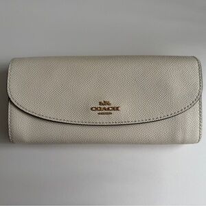 Coach Ivory Leather Wallet